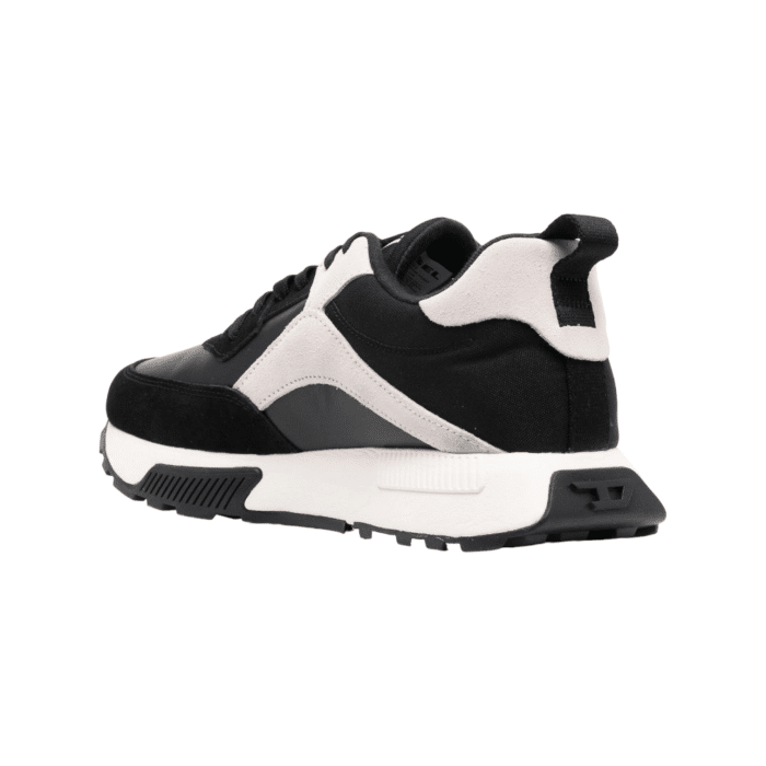 y02635p7 4 Photoroom | The Diesel S-Tyche Low Cut in Black/Stone offers a sleek and modern design perfect for urban adventures. Crafted with premium materials, these mid-top sneakers provide exceptional comfort and durability, ensuring you stay stylish and supported all day long.