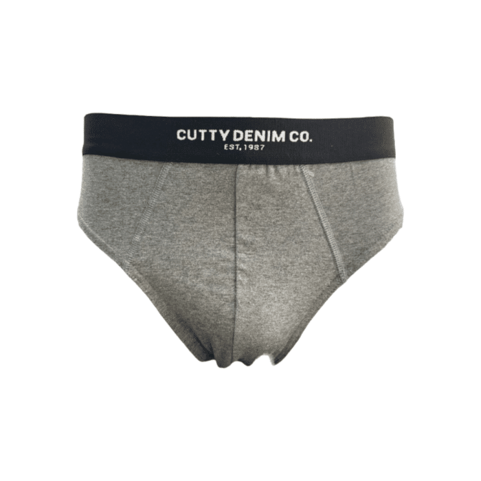 139 2E | The Cutty Cotton Briefs 3-Pack in Black, Grey and Melange delivers ultimate comfort with a soft, breathable cotton blend and a snug, tailored fit. Featuring durable construction, moisture-wicking fabric, and a secure waistband, these briefs offer all-day support and a stylish look.