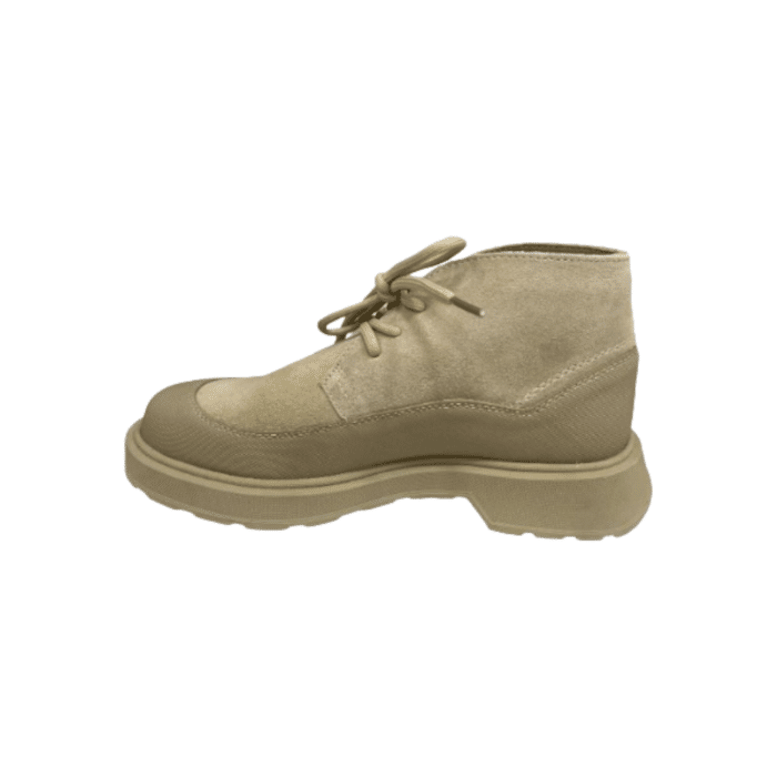 156 6A | The Cutty Dallas Suede Ankle Boots in Stone offer a sleek, versatile design crafted from premium suede, providing both durability and style. Featuring a convenient slip on design, cushioned insole, and sturdy sole, these boots effortlessly combine comfort with sophistication for any occasion.