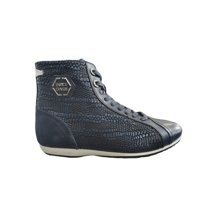 Enrico Coveri Zip Up Boot Navy/Black