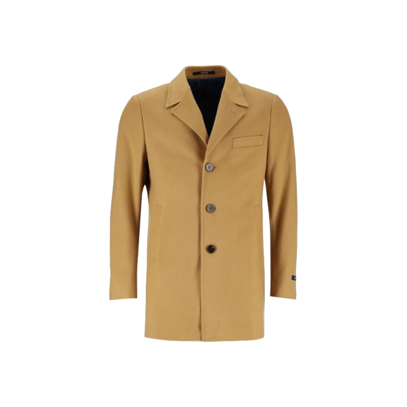 Polo Mens Melton Coat Camel