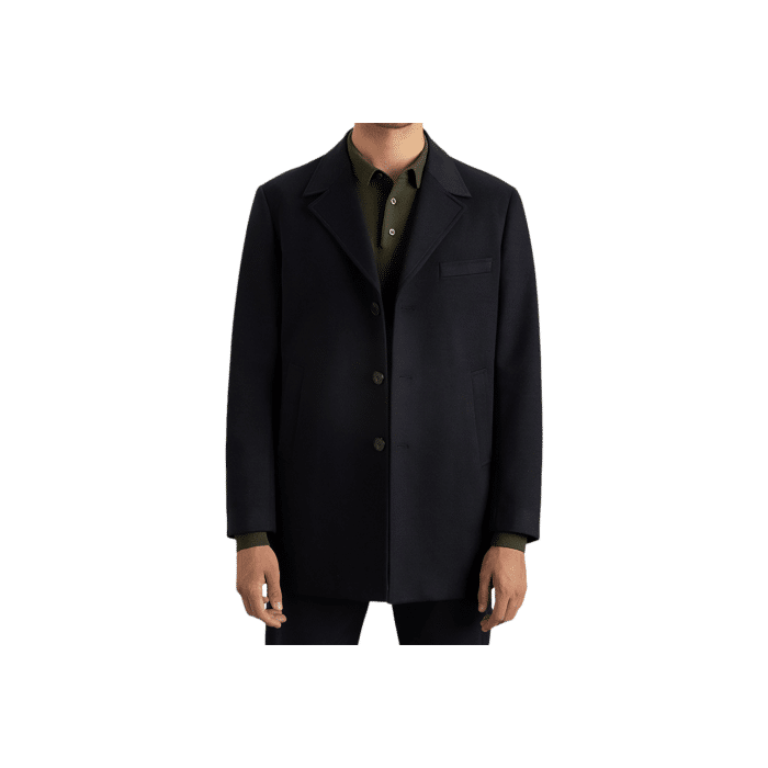 969 3B | Elevate your outerwear with the Polo Men's Melton Coat in Polo Mens Melton Coat Black, expertly crafted from a luxurious 100% wool blend material. This timeless piece combines classic sophistication with superior warmth, making it an essential addition to your wardrobe for both formal occasions and everyday elegance.