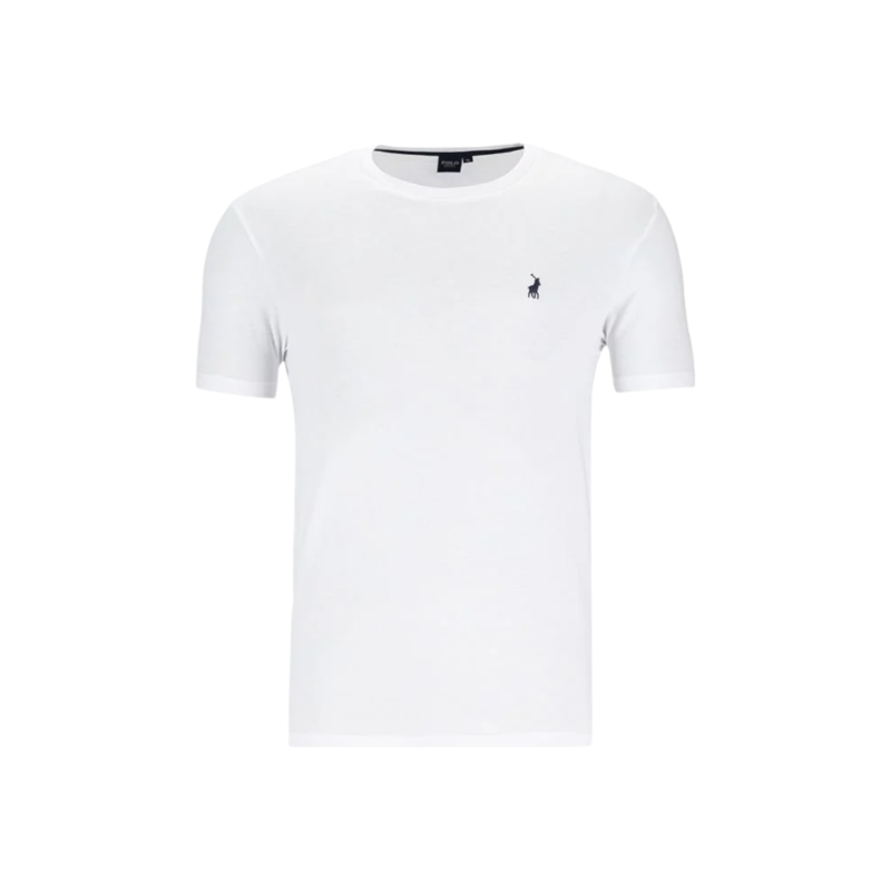 Polo Crew Neck T-Shirt Plain White