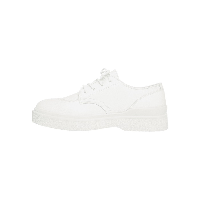 5 76A | The Jonathan D Ray Lace Up Sneaker Suede in White color effortlessly combine sophistication and modern style, making them a versatile addition to any wardrobe. Crafted from high-quality Suede with a sleek detail, these shoes offer a polished look that's perfect for both formal occasions and smart-casual outfits.