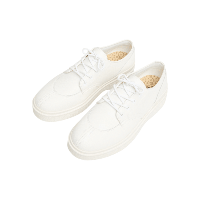 5 76D | The Jonathan D Ray Lace Up Sneaker Suede in White color effortlessly combine sophistication and modern style, making them a versatile addition to any wardrobe. Crafted from high-quality Suede with a sleek detail, these shoes offer a polished look that's perfect for both formal occasions and smart-casual outfits.