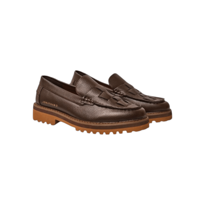 55 109A | The Jonathan D Parker PU Leather shoes in Brown color effortlessly combine sophistication and modern style, making them a versatile addition to any wardrobe. Crafted from high-quality PU leather with a sleek detail, these shoes offer a polished look that's perfect for both formal occasions and smart-casual outfits.