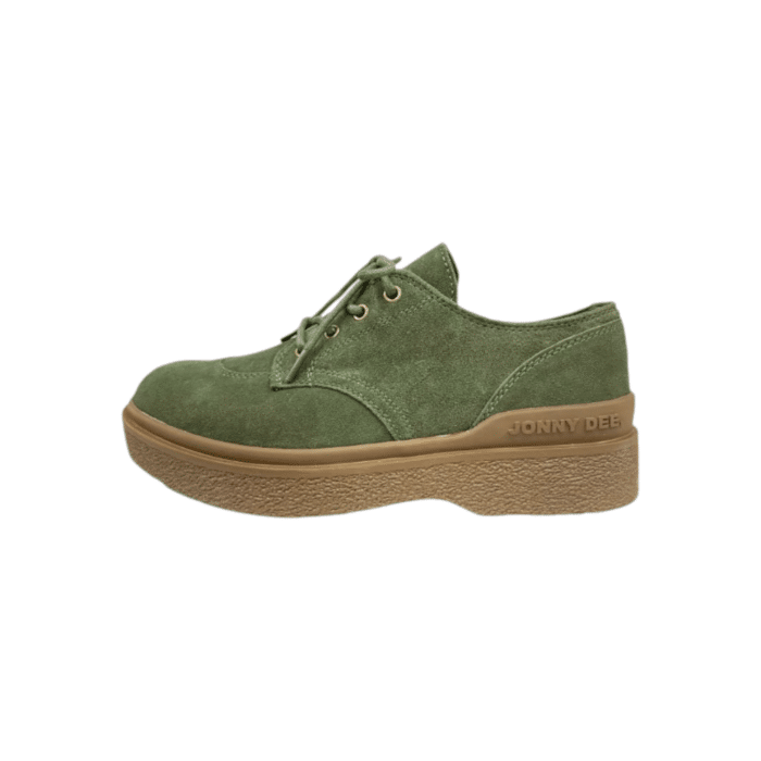 55 64A | The Jonathan D Ray Lace Up Sneaker Suede in Pine Green color effortlessly combine sophistication and modern style, making them a versatile addition to any wardrobe. Crafted from high-quality Suede with a sleek detail, these shoes offer a polished look that's perfect for both formal occasions and smart-casual outfits.