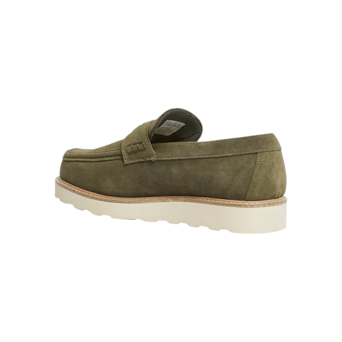 55 79C | The Jonathan D Douglas Slip On in Olive seamlessly blend sophistication and comfort, making them perfect for any occasion. Crafted with premium materials and a sleek design, these shoes offer unmatched durability and style.