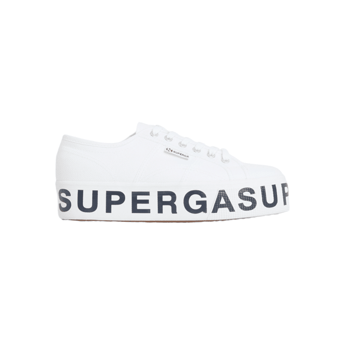 Superga 2790 Platform Lettering White