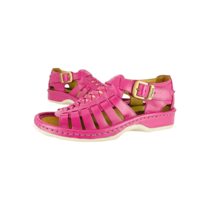 688 15A | The Omega Sandals Kgosi in Soft Saddle Aurora Pink offer a bold, earthy tone that brings a natural warmth to your footwear collection. Designed for both style and comfort, these sandals feature a robust yet lightweight construction, making them perfect for long summer walks or casual outings.