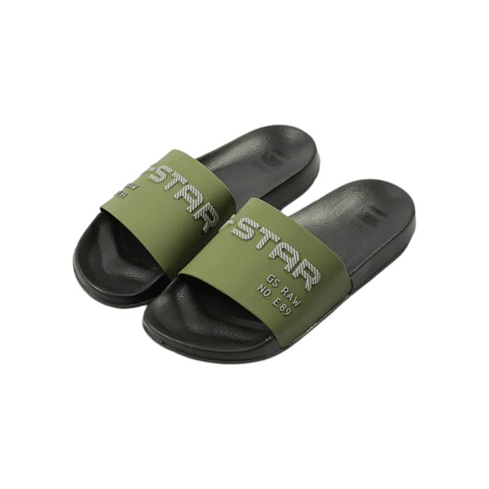 894 6b | Step into sleek, everyday comfort with the G Star Cart V TPU Slides in Black/Olive, crafted from 100% Thermoplastic Polyurethane for lasting durability and flexibility. These minimalist slides feature a monochromatic design that adds a subtle yet stylish edge to any casual look. Perfect for indoor or outdoor wear, they deliver a soft and supportive feel, making them an essential for laid-back days.