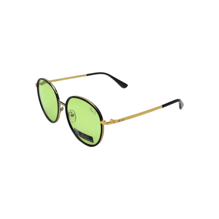 964 4B | The Vialli Sunglasses Don Spiaci C3 in Black and Green exude a sophisticated blend of modern elegance and timeless style. Featuring sleek black frames with green accents, these sunglasses offer a refined look that complements both casual and formal wear, ensuring you stay fashionable and protected under the sun.