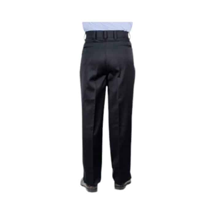 1 1 B | The Brentwood Trousers in Black combine sleek sophistication with everyday comfort, making them a versatile addition to any wardrobe. Crafted from high-quality fabric, they offer a tailored fit that enhances your silhouette while providing ease of movement, perfect for both formal and semi-formal occasions. With their deep navy hue, flat-front design, and practical pockets, these trousers effortlessly blend style, durability, and functionality for the modern man.