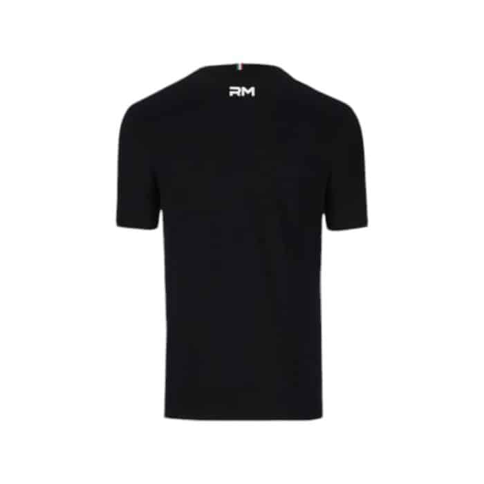 11 75 C | The <strong>Rossimoda Crew Tee Milano Homage</strong> in Black offers a sleek and sophisticated design that pays tribute to Milan’s iconic fashion scene, featuring a subtle graphic that adds a refined touch to its classic silhouette. Crafted from high-quality, breathable fabric, this tee ensures exceptional comfort and durability, making it perfect for all-day wear, whether you’re running errands or enjoying a night out. Its versatile style allows for effortless pairing with everything from jeans and sneakers to tailored trousers and blazers, making it a staple piece in any modern wardrobe.