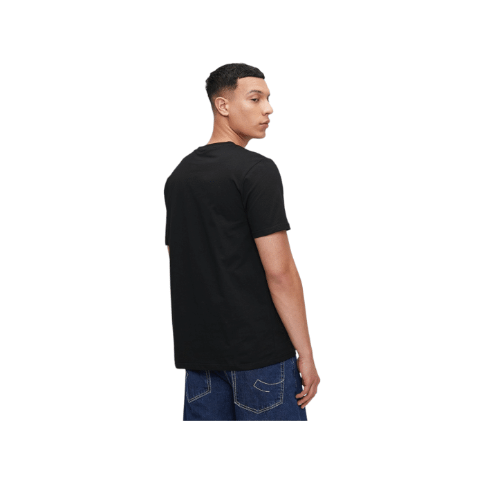 47 10B | The Jonathan D T-Shirt Celer in Black offers a sleek, minimalist design crafted from soft, breathable cotton, providing both comfort and durability for everyday wear. Its versatile black hue and classic fit make it a perfect choice for effortless style, whether dressed up or down.