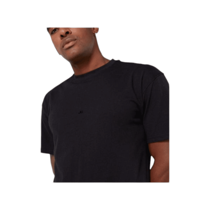 47 1B | The Jonathan D T-Shirt Duke in Black offers a sleek, minimalist design crafted from soft, breathable cotton, providing both comfort and durability for everyday wear. Its versatile black hue and classic fit make it a perfect choice for effortless style, whether dressed up or down.