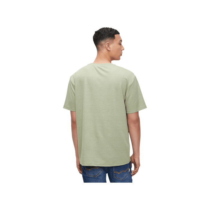 47 29A | The Jonathan D T-Shirt Otto in Sage Green offers a sleek, minimalist design crafted from soft, breathable cotton, providing both comfort and durability for everyday wear. Its versatile Sage Green hue and classic fit make it a perfect choice for effortless style, whether dressed up or down.