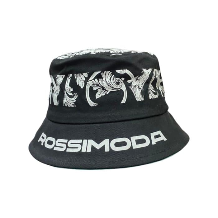 Rossimoda Floppy Sky Bloom Double Brim Black