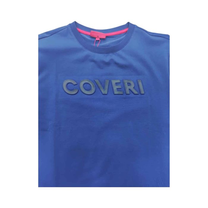 559 117 C | The <strong>Enrico Coveri T-Shirt with 3D Stand Out Logo in Dark</strong> <strong>Blue</strong> combines bold design with modern sophistication, offering a unique textured logo that adds depth and visual interest. Crafted from high-quality, breathable fabric, this t-shirt ensures all-day comfort while maintaining a sleek, slim-fit silhouette that flatters a variety of body types. With its versatile dark shade and eye-catching 3D logo, it seamlessly transitions from casual daytime wear to a more polished, smart-casual look, making it a standout addition to any wardrobe