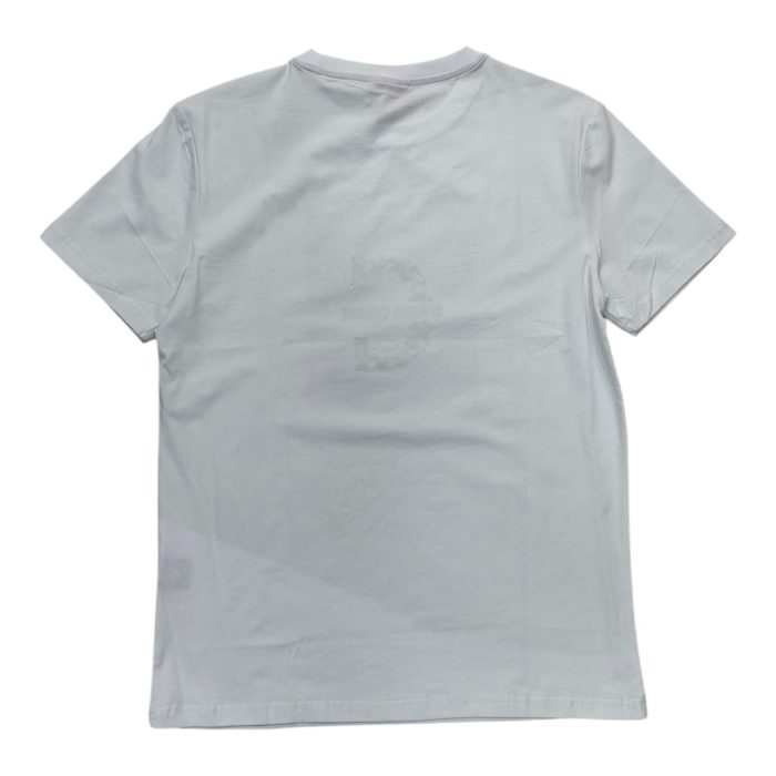 559 132 B | The Enrico Coveri Geometric Center Logo White T-shirt is a modern essential that seamlessly blends contemporary style with everyday comfort, showcasing a striking geometric logo at the center of the chest that adds a distinctive flair to its minimalist design. Crafted from premium 100% cotton, this T-shirt offers exceptional breathability and softness, ensuring a comfortable fit for all-day wear while maintaining its shape and brightness through multiple washes. With its versatile white color and relaxed silhouette, this T-shirt easily transitions from casual outings paired with jeans to more polished looks when layered under a blazer, making it a must-have staple for any fashion-forward wardrobe.