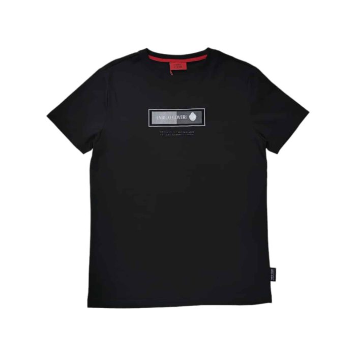 Enrico Coveri T-Shirt Graphic Dot Print Black.