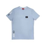 Enrico Coveri T-shirt Side Logo Print Light Blue