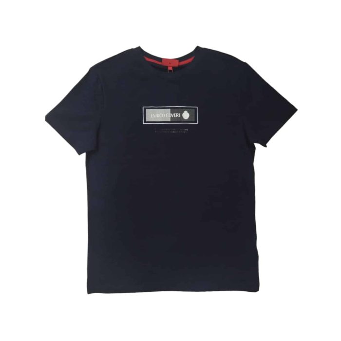 Enrico Coveri T-Shirt Graphic Dot Print Navy