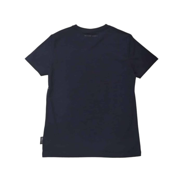 559 168 B | The <em>Enrico Coveri T-Shirt Graphic Dot Print Navy</em> showcases a striking dot print against a deep navy background, making it a bold and stylish choice for any casual outfit. Crafted from high-quality, breathable fabric, this t-shirt ensures a comfortable fit while maintaining its vibrant colors and shape even after repeated washes, allowing for long-lasting wear. With its classic crew neckline and relaxed silhouette, this versatile piece can be effortlessly paired with jeans or shorts for a laid-back look, or dressed up with chinos for a smart-casual ensemble, making it perfect for a variety of occasions.