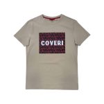 Enrico Coveri Graphic Block Logo Print Khaki