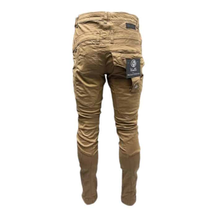 939 27 A 1 | Vialli Ranger Cargo Pants in a versatile Khaki colour, designed for both functionality and style. Crafted from durable fabric, these cargo pants feature multiple pockets, providing ample storage for all your essentials while maintaining a sleek silhouette. The adjustable waistband ensures a comfortable fit, making them perfect for outdoor adventures or casual outings, effortlessly blending practicality with contemporary fashion