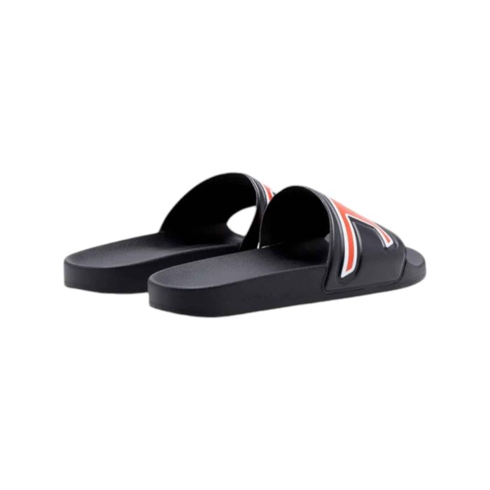 Mayemi D 3 | The <em>Diesel SA-Mayemi D Sandal Black</em> combines sleek, modern style with everyday comfort, featuring a minimalist design and subtle Diesel branding for an understated yet edgy look. Crafted from high-quality synthetic materials, these sandals offer a cushioned footbed and lightweight construction, ensuring lasting comfort for all-day wear. With a durable, textured sole providing excellent grip, these versatile sandals are perfect for both casual outings and relaxed summer adventures, effortlessly complementing any outfit.