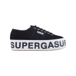 Superga 2790 Platform Lettering Black/White