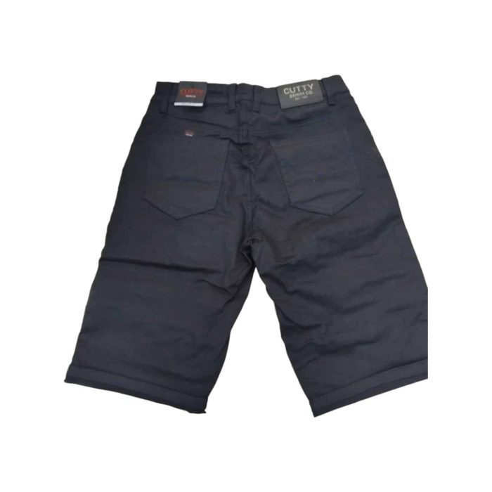 cutty dark ink1 | The Cutty Shorts Affleck Dark Ink Blue offer a perfect blend of style, comfort, and versatility, making them ideal for various casual and semi-formal occasions. Crafted from a lightweight, breathable fabric, these shorts provide a tailored yet flexible fit that allows for easy movement throughout the day. Their deep ink blue hue and minimalist design ensure effortless pairing with a wide range of tops and shoes, making them a staple piece for any wardrobe.