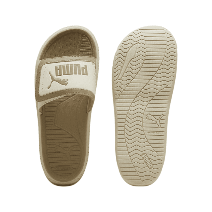 389 33C | The <em>Puma Softride Pro Slide 24 V Taupe</em> combines a sleek, versatile design with Puma’s Softride comfort technology, offering a cushioned and supportive feel that’s perfect for all-day wear. Its sophisticated taupe color and minimalist style make it easy to pair with anything from gym outfits to casual loungewear, adding a touch of understated elegance to any look. Built with a durable, water-resistant construction and a contoured footbed, these slides provide long-lasting comfort and stability, making them ideal for everything from post-workout recovery to everyday errands.