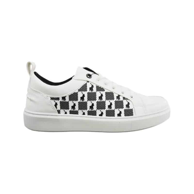 Polo Block Monogram Sneakers White/black