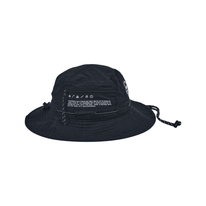 12 12A | Elevate your style with the Cutty Bucket Hat Aurora in sleek black, a perfect blend of timeless design and modern functionality. Featuring a lightweight, durable construction with a wide brim for sun protection, this versatile hat is ideal for casual outings, festivals, and everyday adventures.