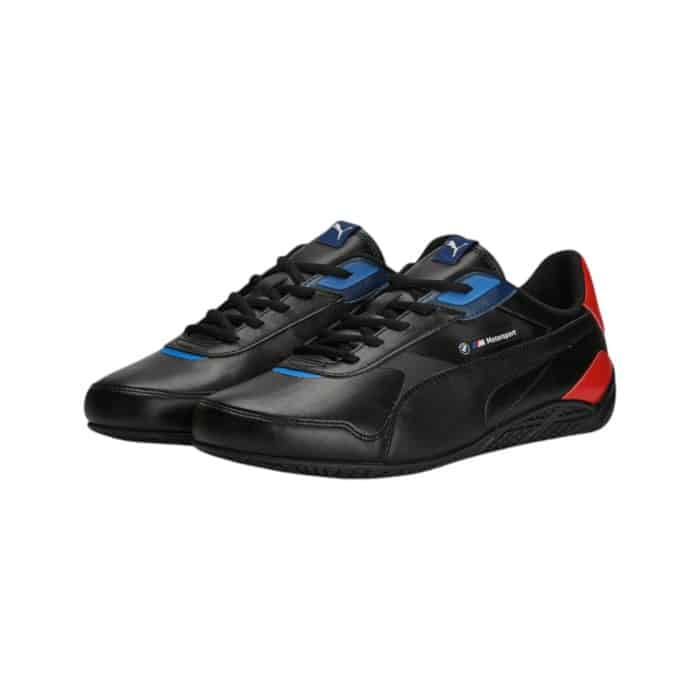 5 193 B | <p data-pm-slice="1 1 []">The Puma BMW MMS RDG Cat 2.0 Black combines motorsport-inspired style with premium comfort and performance. Featuring a sleek, low-profile design with BMW Motorsport branding, this sneaker boasts a durable synthetic leather and mesh upper for breathability and a lightweight feel. Its cushioned midsole and high-traction rubber outsole ensure superior support, stability, and agility, making it the perfect choice for both everyday wear and showcasing your passion for motorsport excellence.</p>