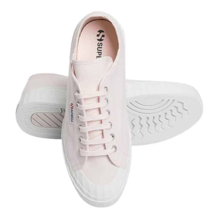 556 3 B | The Superga 2630 Stripe Pink LT is a chic and versatile sneaker that effortlessly blends timeless design with a fresh, pastel aesthetic. Featuring a durable canvas upper, subtle stripe detailing, and a vulcanized rubber sole, it offers a perfect balance of comfort, support, and style for everyday wear. Whether paired with casual denim or a flowy sundress, this shoe adds a touch of sporty elegance to any outfit, making it a must-have for fashion-forward individuals.