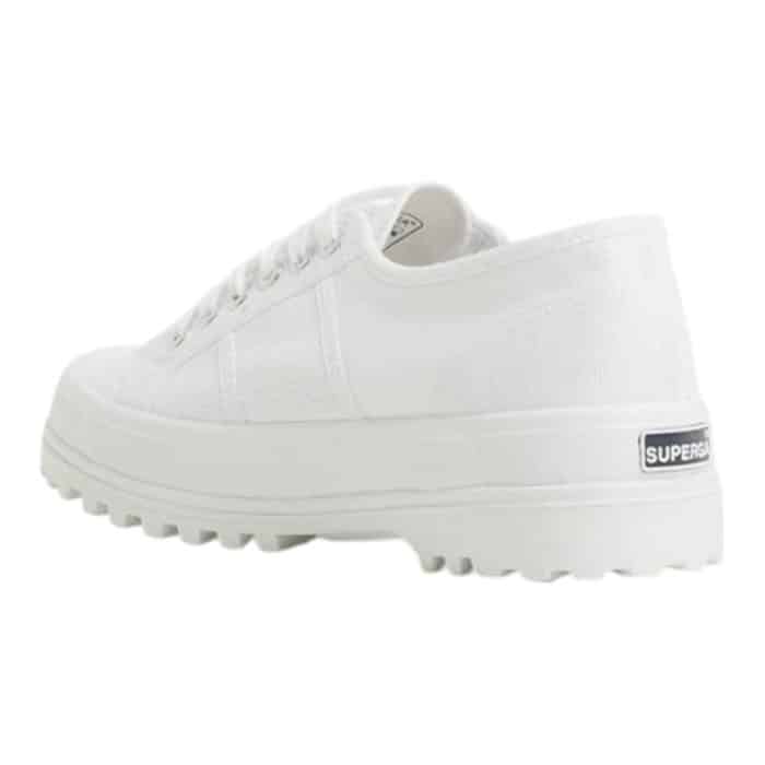 556 8 C 1 | The Superga 2555-Alpina White combines timeless style with rugged functionality, featuring a breathable cotton canvas upper that ensures all-day comfort and durability. Its chunky Alpina rubber outsole provides superior traction and stability on a variety of terrains, making it perfect for both urban adventures and outdoor explorations. Designed with thoughtful details like reinforced eyelets and tonal stitching, this versatile shoe seamlessly blends modern elegance with reliable performance for any occasion.