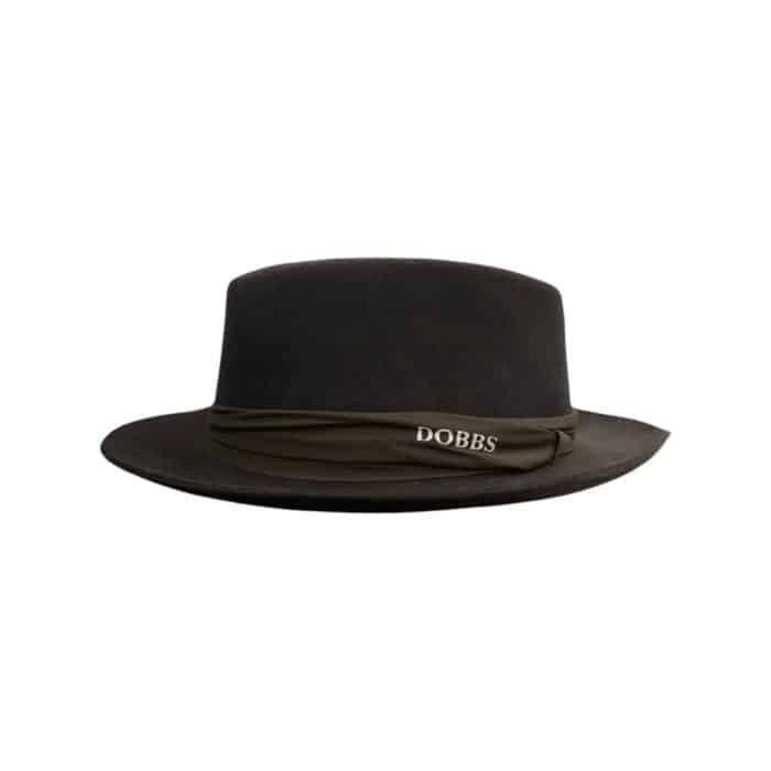 750 5 | The Dobbs Frank Felt Hat Brown is a classic fedora crafted from premium felt, offering a luxurious texture and a rich brown hue that complements any wardrobe. Its timeless design, featuring a pinch-front crown, structured brim, and a subtle ribbon band, blends vintage sophistication with modern versatility, making it suitable for both formal events and casual outings. Designed for lasting comfort, this hat includes a soft interior sweatband and lightweight construction, ensuring an elegant and comfortable fit for any occasion.