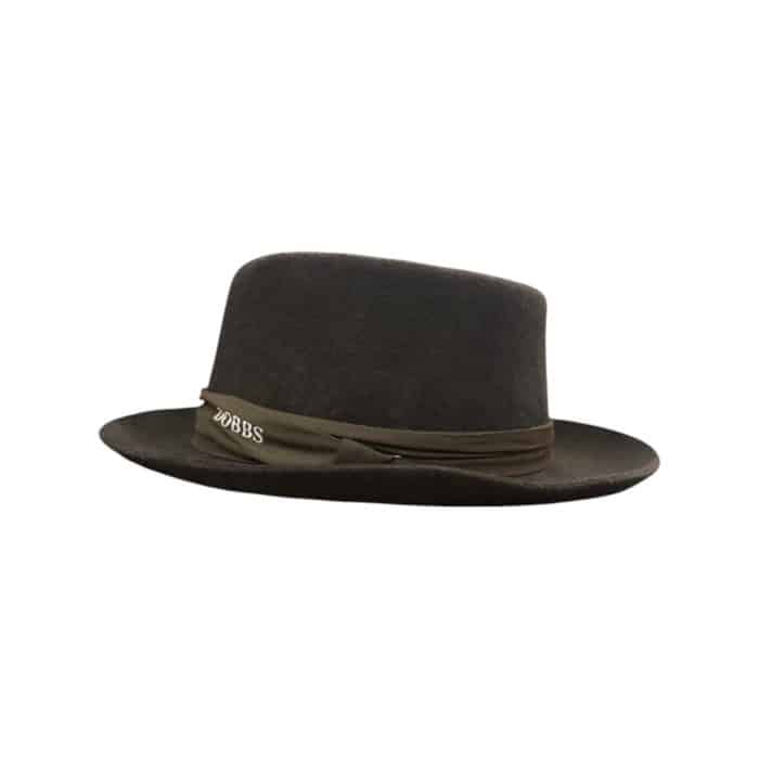 750 5B | The Dobbs Frank Felt Hat Brown is a classic fedora crafted from premium felt, offering a luxurious texture and a rich brown hue that complements any wardrobe. Its timeless design, featuring a pinch-front crown, structured brim, and a subtle ribbon band, blends vintage sophistication with modern versatility, making it suitable for both formal events and casual outings. Designed for lasting comfort, this hat includes a soft interior sweatband and lightweight construction, ensuring an elegant and comfortable fit for any occasion.