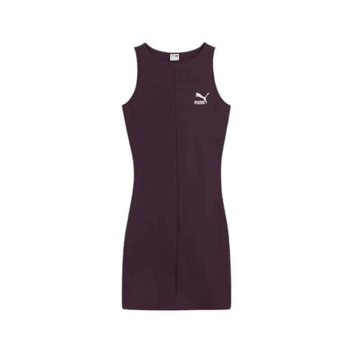 Puma Dress Classics Ribbed Midnight Plum