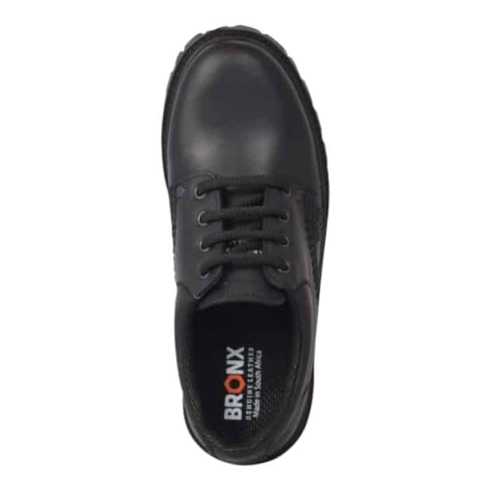 179 1 B 1 | The Bronx Lace Up Black combines timeless sophistication with everyday versatility, making it the perfect footwear choice for both casual and semi-formal occasions. Crafted from premium black leather with meticulous stitching, it offers durability and a sleek, polished appearance that pairs effortlessly with a variety of outfits. Designed for comfort, its padded interior, breathable lining, and adjustable lace-up fit ensure all-day ease without compromising on style.