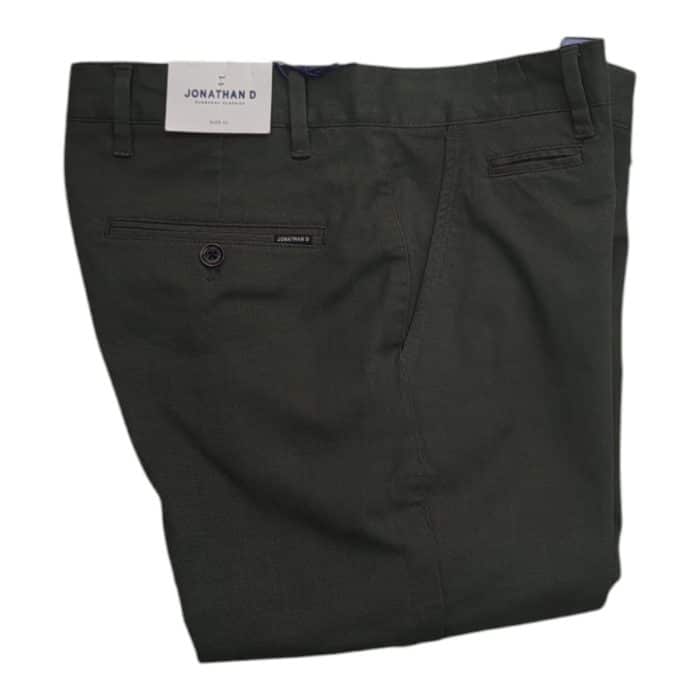 331 4 B | The JD Chino Pacino Olive is a stylish and versatile addition to your wardrobe, crafted from a durable cotton-elastane blend that offers a comfortable, stretchable fit for all-day wear. The olive green color provides a unique, earthy tone that pairs effortlessly with a wide range of tops, making these chinos perfect for both casual and smart-casual occasions. Featuring a slim, tailored cut and fine stitching, the JD Chino Pacino Olive offers a sleek, contemporary look while ensuring durability and long-lasting wear, making it an essential staple for any modern wardrobe.