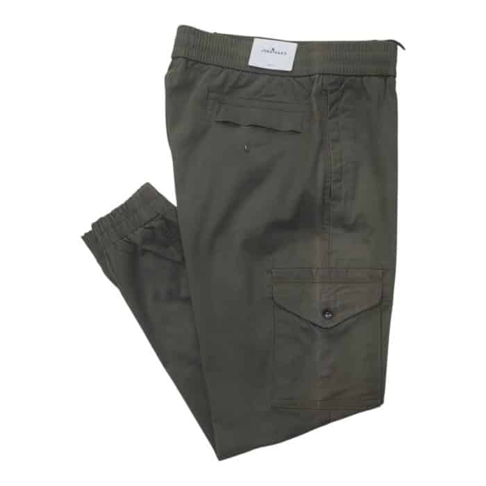 331 47 B | The JD Chino Cargo Harrison Army trousers combine rugged durability with sleek, modern style, making them ideal for both adventurous outings and everyday wear. Crafted from a high-quality cotton blend, these pants feature multiple functional pockets, including spacious side cargo compartments, ensuring practicality without compromising their tailored fit. With their timeless army-green hue, adjustable waistband, and tapered legs, they offer unparalleled versatility, seamlessly transitioning from casual settings to semi-formal occasions.