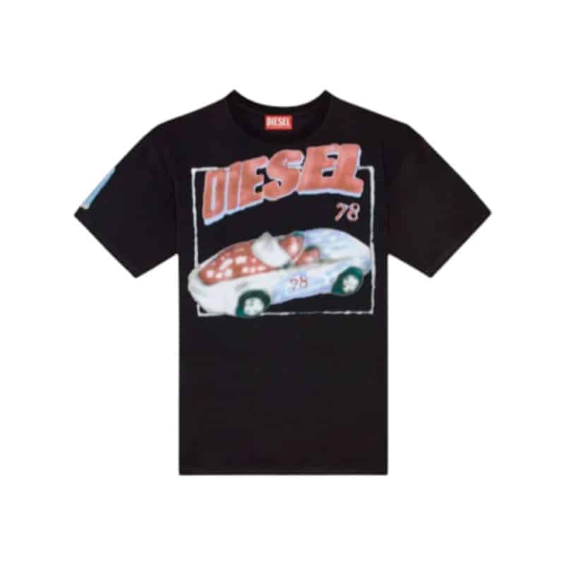 Diesel T Shirt T Boxt Q17 Maglietta Black