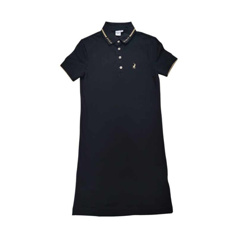 Polo Golfer Dress Jenny Jacquard Black