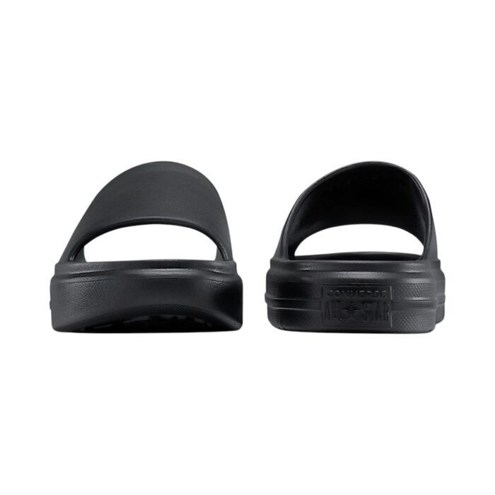 125 47 C | The Converse Essential Slide Slip Black offers a sleek and minimalist design, featuring a clean black colorway and a wide, comfortable strap adorned with the iconic Converse logo, making it a versatile addition to any casual or semi-formal outfit. Crafted with a cushioned footbed for superior comfort and a durable synthetic upper, these slides provide excellent support and grip, ensuring stability and long-lasting wear for everyday activities. Easy to maintain and effortlessly stylish, this slide is the perfect combination of practicality and timeless design, making it an essential choice for those who value comfort and classic aesthetics.