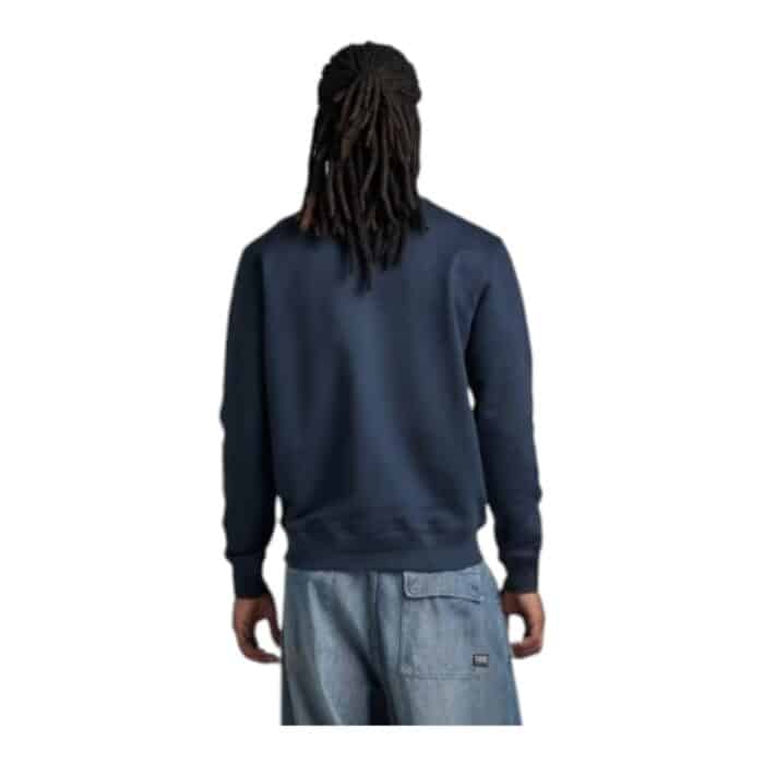 144 29 C | The G-Star Sweater Photographer Navy combines modern style with comfort, crafted from high-quality materials that ensure both warmth and breathability, making it perfect for year-round wear. Featuring a sleek crew neckline and ribbed cuffs and hem, this sweater offers a tailored slim fit that enhances its contemporary aesthetic while providing durability for everyday use. Whether dressed up with chinos or paired with casual jeans, the deep navy color adds a versatile touch that transitions seamlessly from day to night, making it a stylish yet practical addition to any wardrobe.