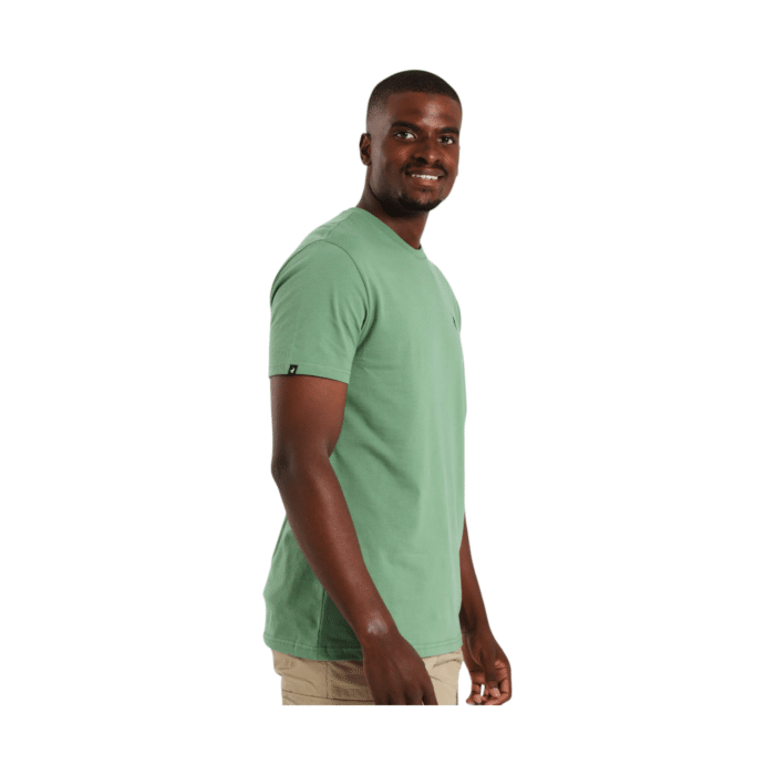 303 1BB | Stay effortlessly cool with the Polo Men’s Essential Crew Neck Short Sleeve Tee in Green. Crafted for comfort and versatility, this soft, breathable tee features a classic crew neck design and a flattering fit. Perfect for casual outings or layering, it’s a wardrobe staple for everyday wear.